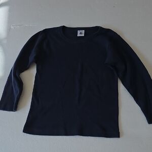 Navy Long Sleeve Crewneck Shirt Baby